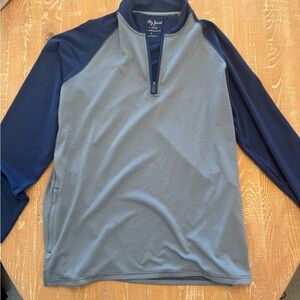 Bobby Jones Blue and Gray Long Sleeve Shirt
